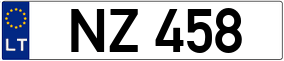 Trailer License Plate